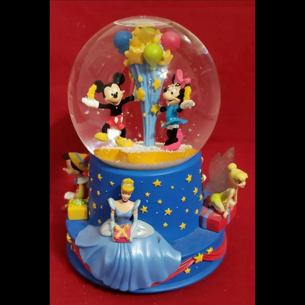 Collectible Walt Disney 100th Year Anniversary Snow Globe Music Box